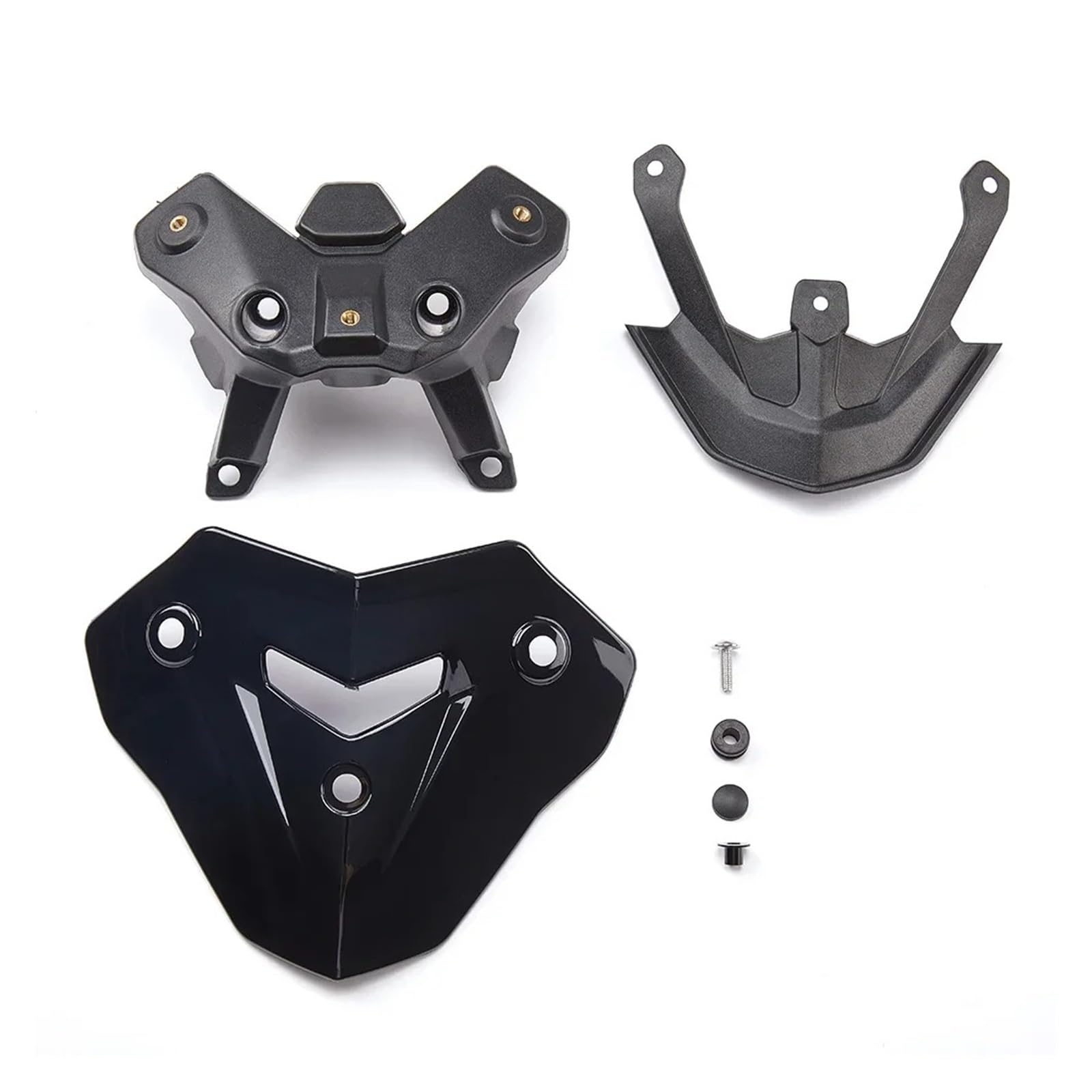 CUPOLINO Parabrezza Staffa Opzionale Sport Style Street Riding Deflettore Del Vento Parabrezza Moto Per BMW F900R 2020-2025 Parabrezza Spoiler(Black with Bracket)