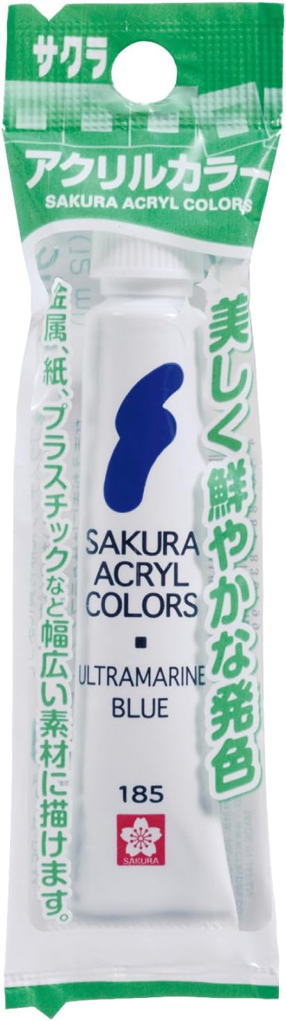 Sakura Crepas Paint Acrylic Color Ultramarine Blue 5 Pieces ACW-SP#185 (5)