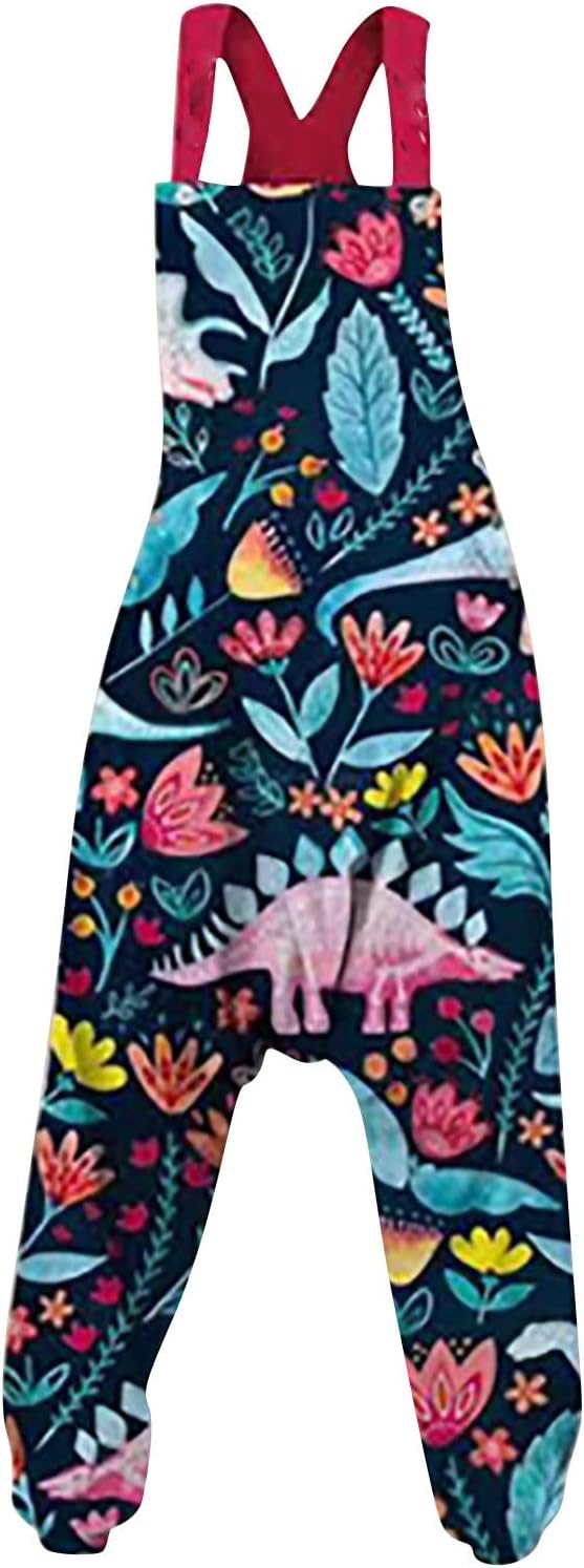 ZydvensWomen Short Sleeve Summer Casual V Neck Elastic Waist Wide Leg Cropped Pant Jumpsuits Romper with Pockets