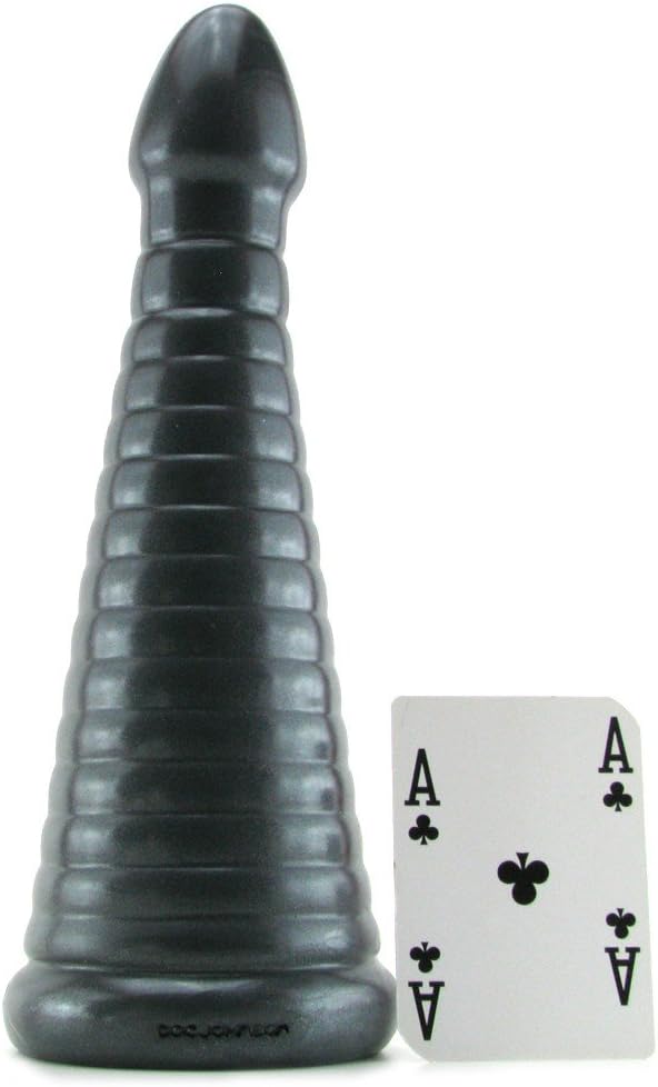 Doc Johnson American Bombshell - Rockeye - Vac-U-Lock and F Machine Compatible Dildo or Butt Plug - Gunmetal Grey