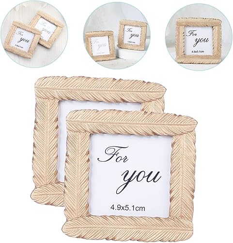 Miniatura 6 de NOLITOY Carpeta de fotos pequeña, 8 unidades, juego dorado, decoración antigua, decoración de mesa, marcos de pósteres pequeños para colgar en la