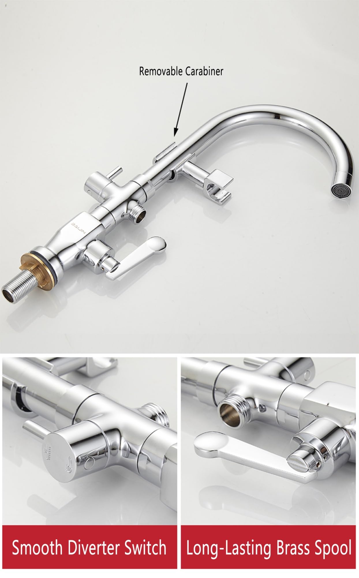 Estación de Lavado de Ojos de Emergencia, lavaojos portátil Multifuncional, Accesorio de Lavabo móvil para Lavado de Ojos montado en el Grifo con señal de irrigación de Ojos (Puerto Doble)