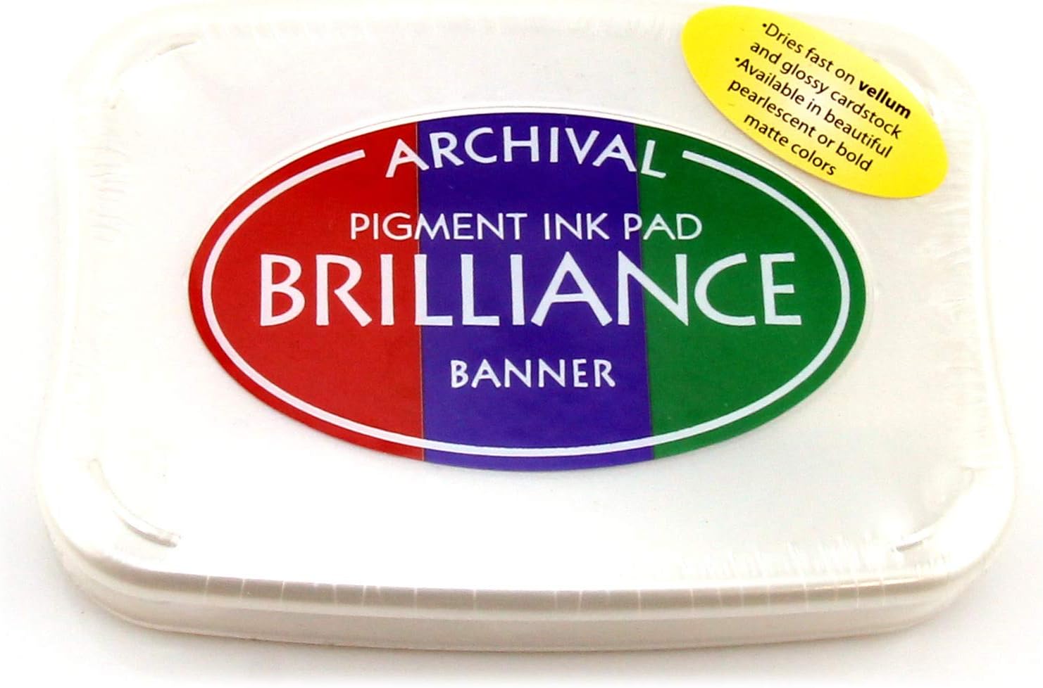 Tsukineko Brilliance 3 Colour Ink Pads Brilliance Pad, Banner