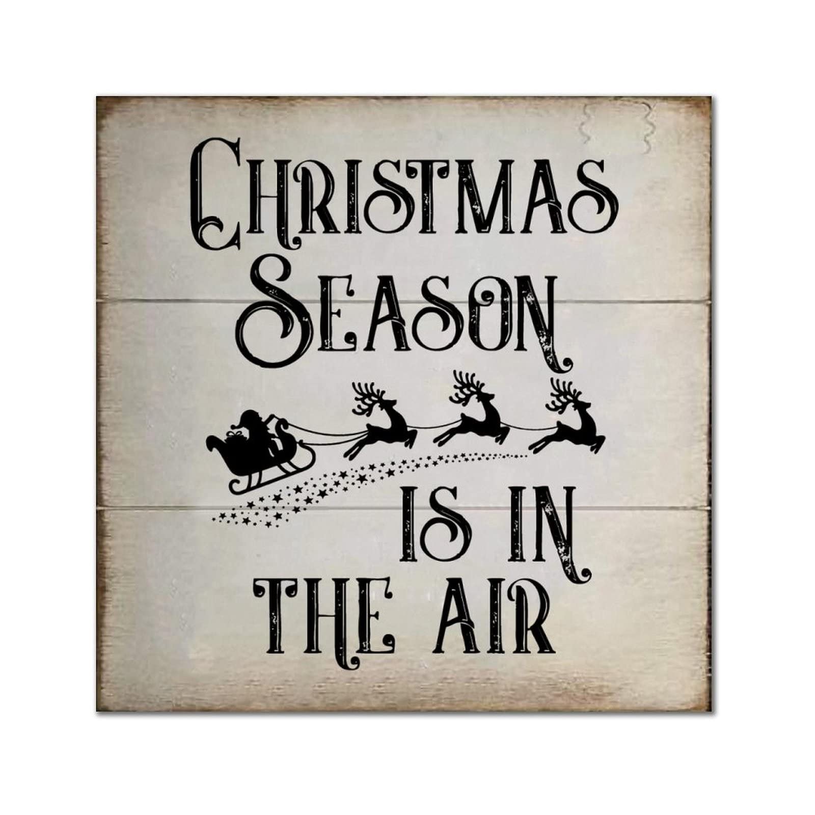 Décoration murale en bois Christmas Season pour embellir facilement un mur vide de maison
