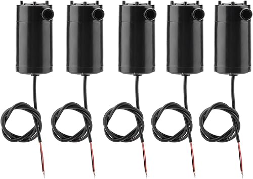 5 unidsset Mini, DC3-5V Micro DC bomba sumergible, 1.2-1.6Lmin, es 1.0-2.6 ft, bajo ruido, bajo consumo de energía, para fuente pequeña, acuario,