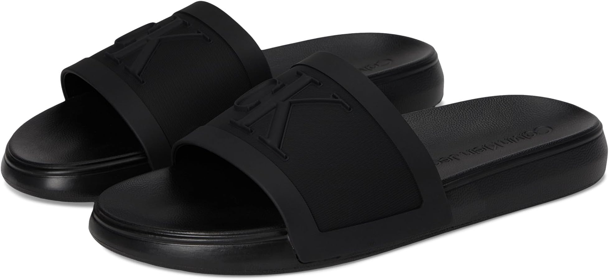 Brand New Calvin Klein Slides ? Calvin Klein Triple Black Slides | Sleek All-Black Luxury  main image 4