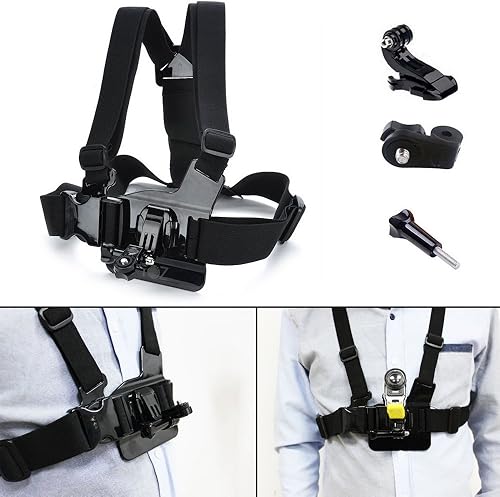 Miniatura 2 de Arnés ajustable para el cuerpo del pecho para Sony Action Cam HDR-AS100v AS30V AEE AS15 AS30 GoPro Hero 4 3+ 3 2 1 SJ1000 accesorio de cámara de