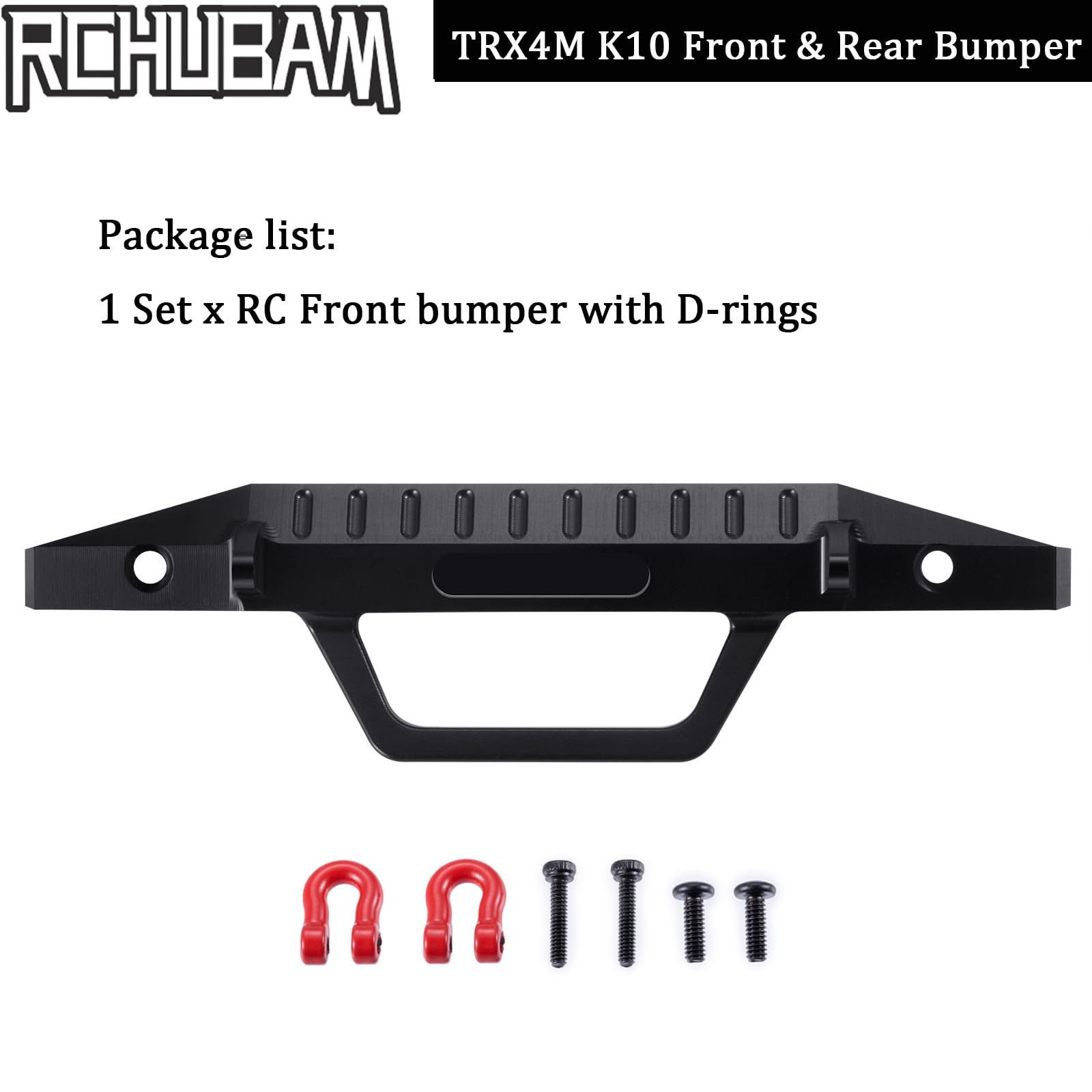 PALUMMA Paraurti posteriore in alluminio per Traxxas 1/18 TRX-4M K10 Rc