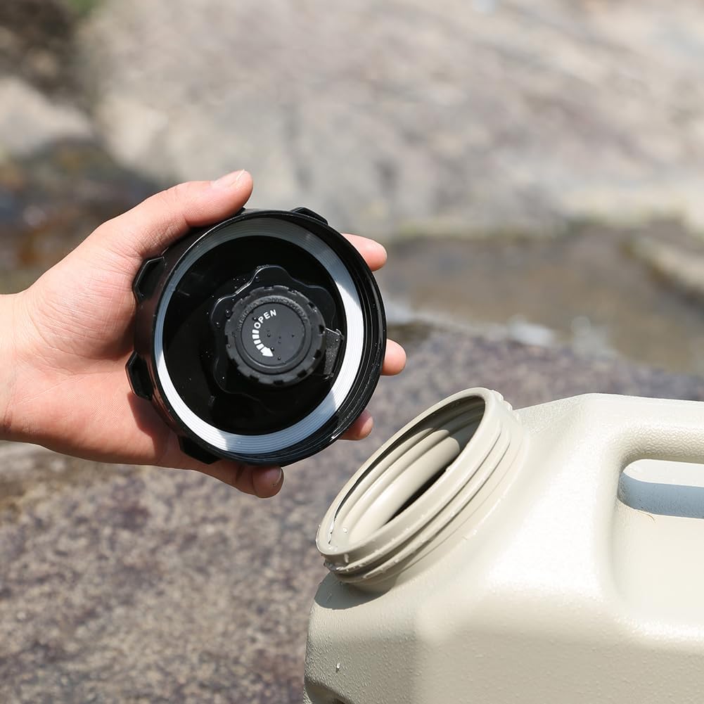 HiGropcore Water Container with Spigot - 2.6Gallon/3.2Gallon Water Jug Portable Camping Water Tank BPA Free - Emergency Water Storage for Camp Outdoor Hiking