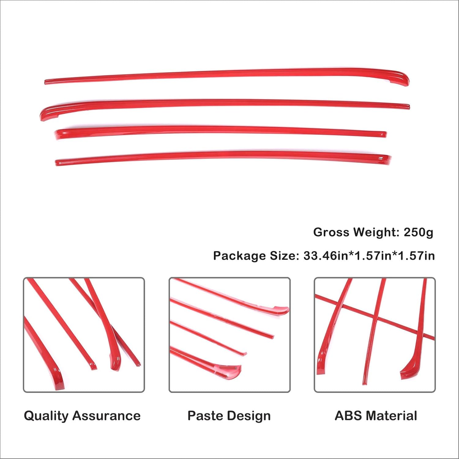 Aunginsy Car Inner Door Panel Strips Trim Compatible with Toyota Tundra 2022 2023 2024 2025 Pickup Truck Front Rear Door Armrest Panel Molding Decorative Cover Protector ABS Interior Accessories
