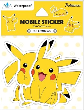 Gourmandies POKE-840A Pokemon Mobile Sticker Pikachu
