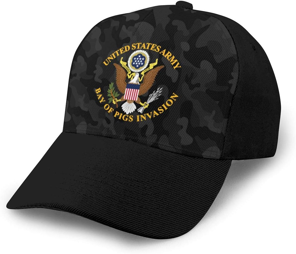 US Army - Bay of Pigs Invasion Unisex Adult Hats Baseball Caps Peaked Cap