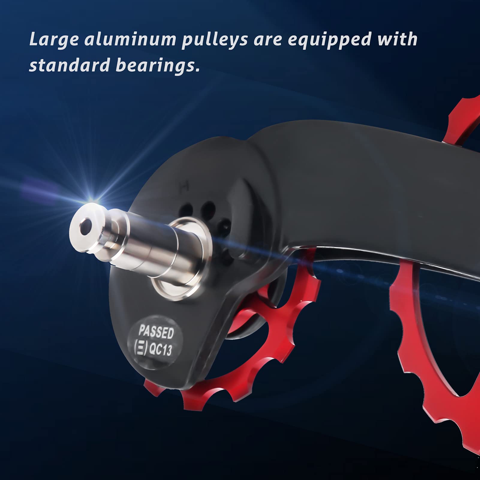 niepowlekane koło pasowe roweru ze stopu aluminium przerzutka tylna prowadząca koło akcesoria rowerowe