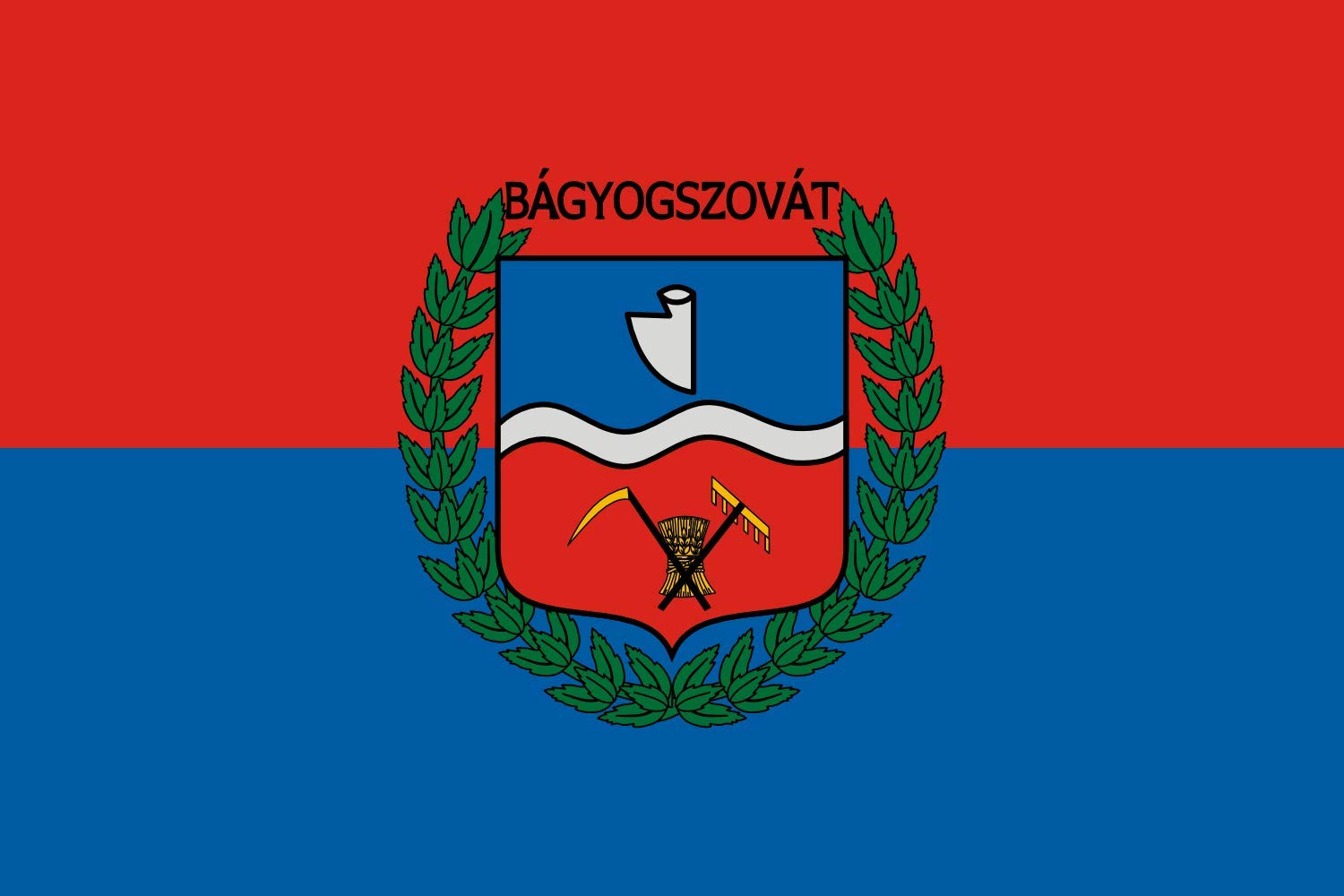 Drapeau Large Bágyogszovát grand pavillon extérieur mât pavoisement