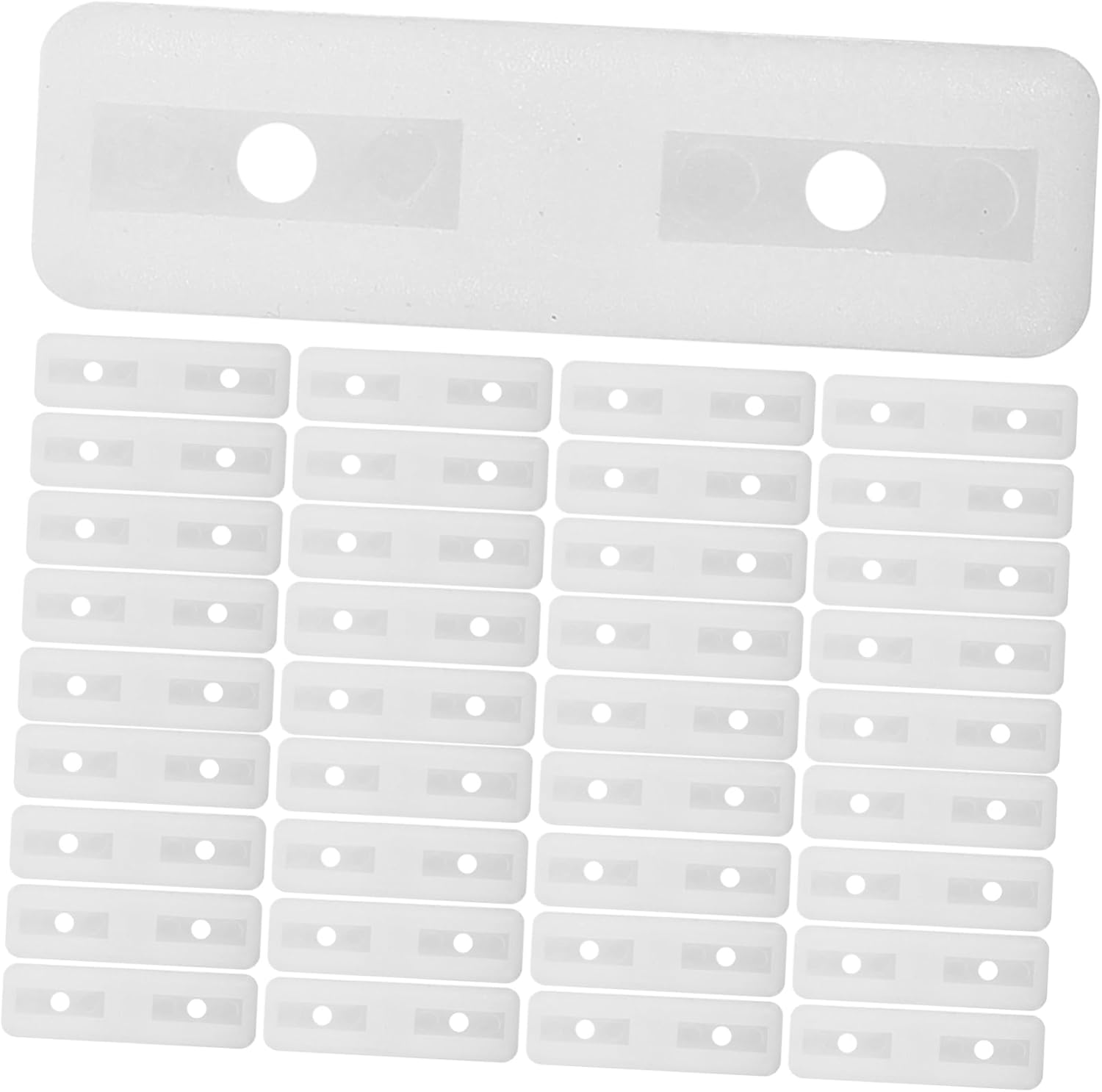 200 Pcs Rectangular Furniture Feet Pads Non-Slip Chair Leg Protectors Plastic Bumpers for Office Desks Moisture-Proof Sofa and Table Feet Covers Suitable for Hardwood Floors