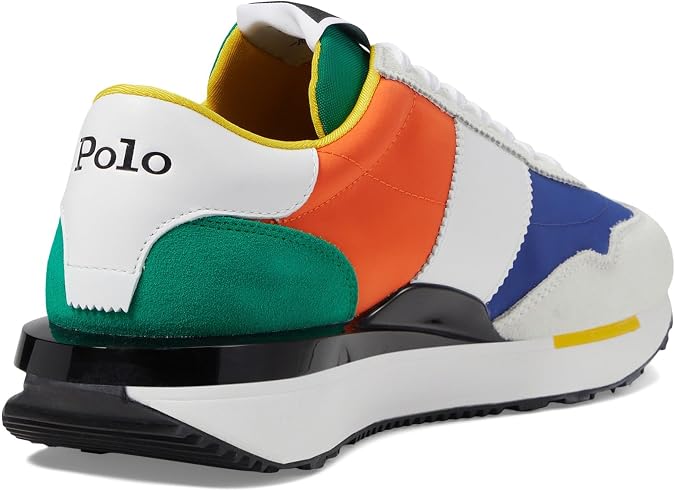 Polo Ralph Lauren Mens Train 89 Pp Sneaker, Asymmetrical Colorblock, 7.5 US