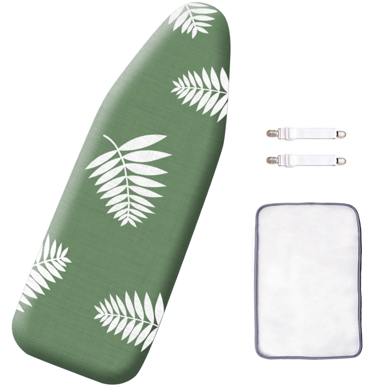 SheeChung 14"x42" Over The Door Ironing Board Cover and Pad,Heat Resistance