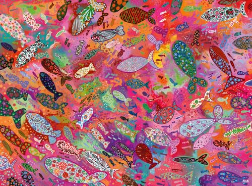 Ravensburger Puzzle Poisson Fuchsia 500 Pièces Adulte
