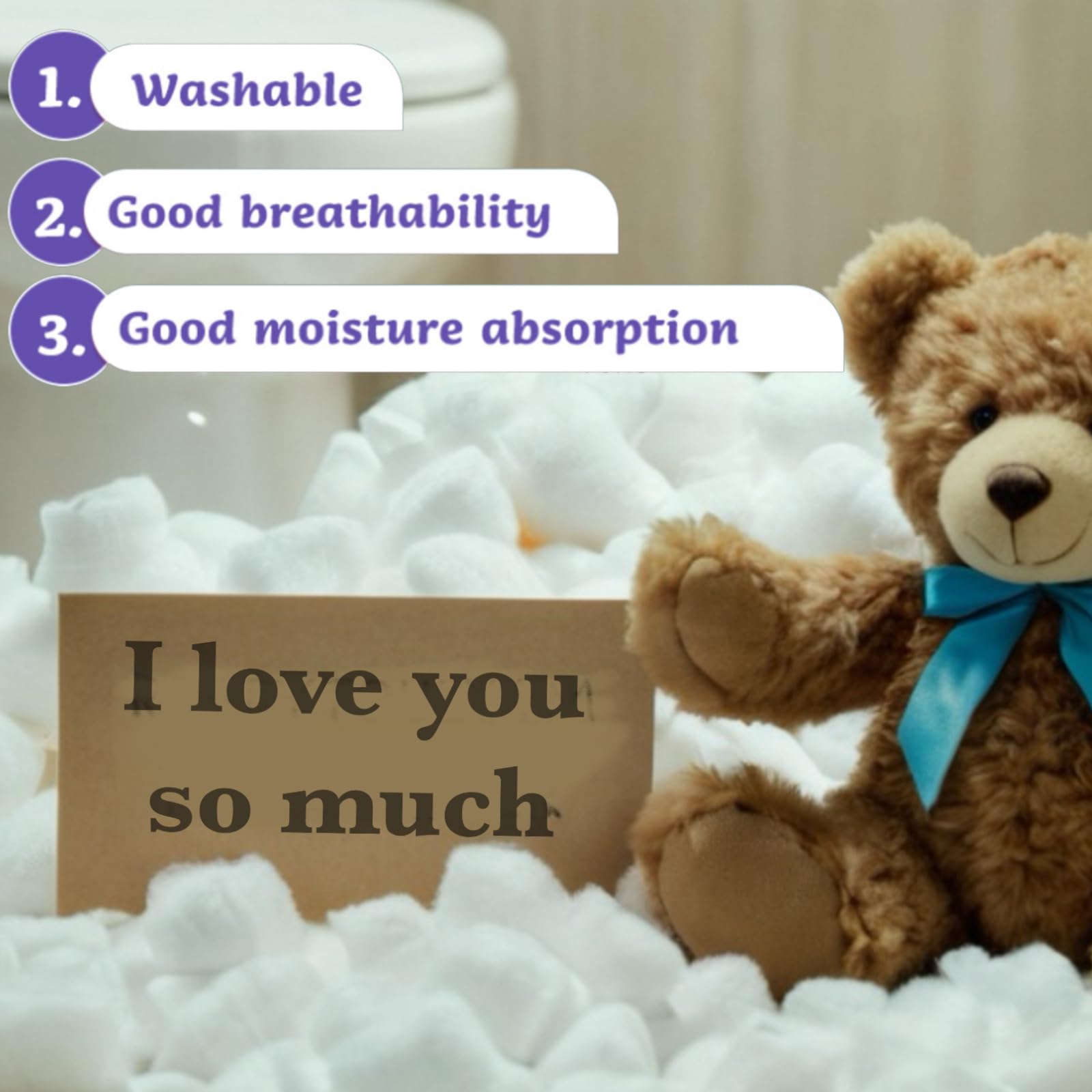 Polyester Fiberfill Stuffing for Stuffed Animals, Cotton Pillow Filling, Snow Fluff for Crafts, Bulk Cotton Fiber Batting for Decorating & Fake Clouds (4.4, Pounds)