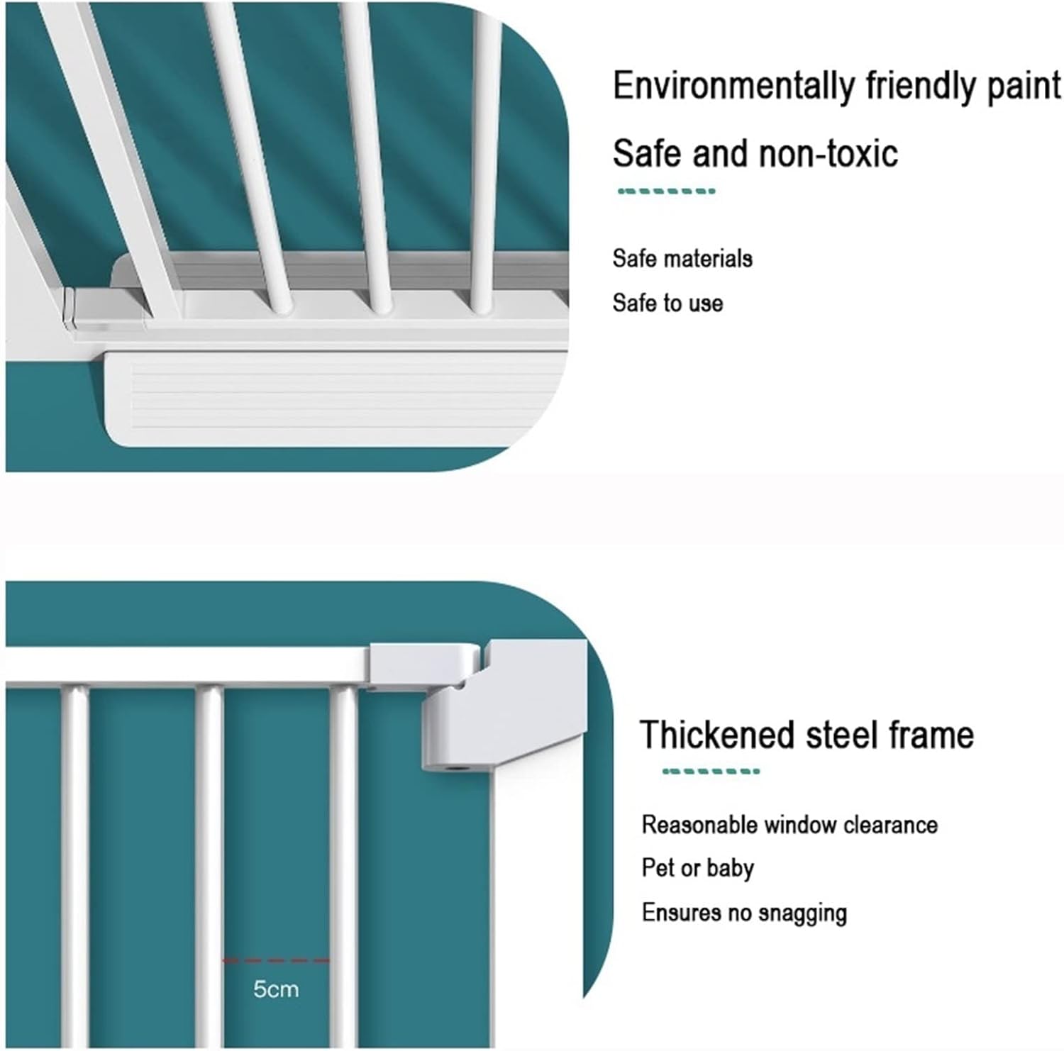 犬用階段ゲート、90°自動閉鎖安全金属ゲート、子供とペットのための