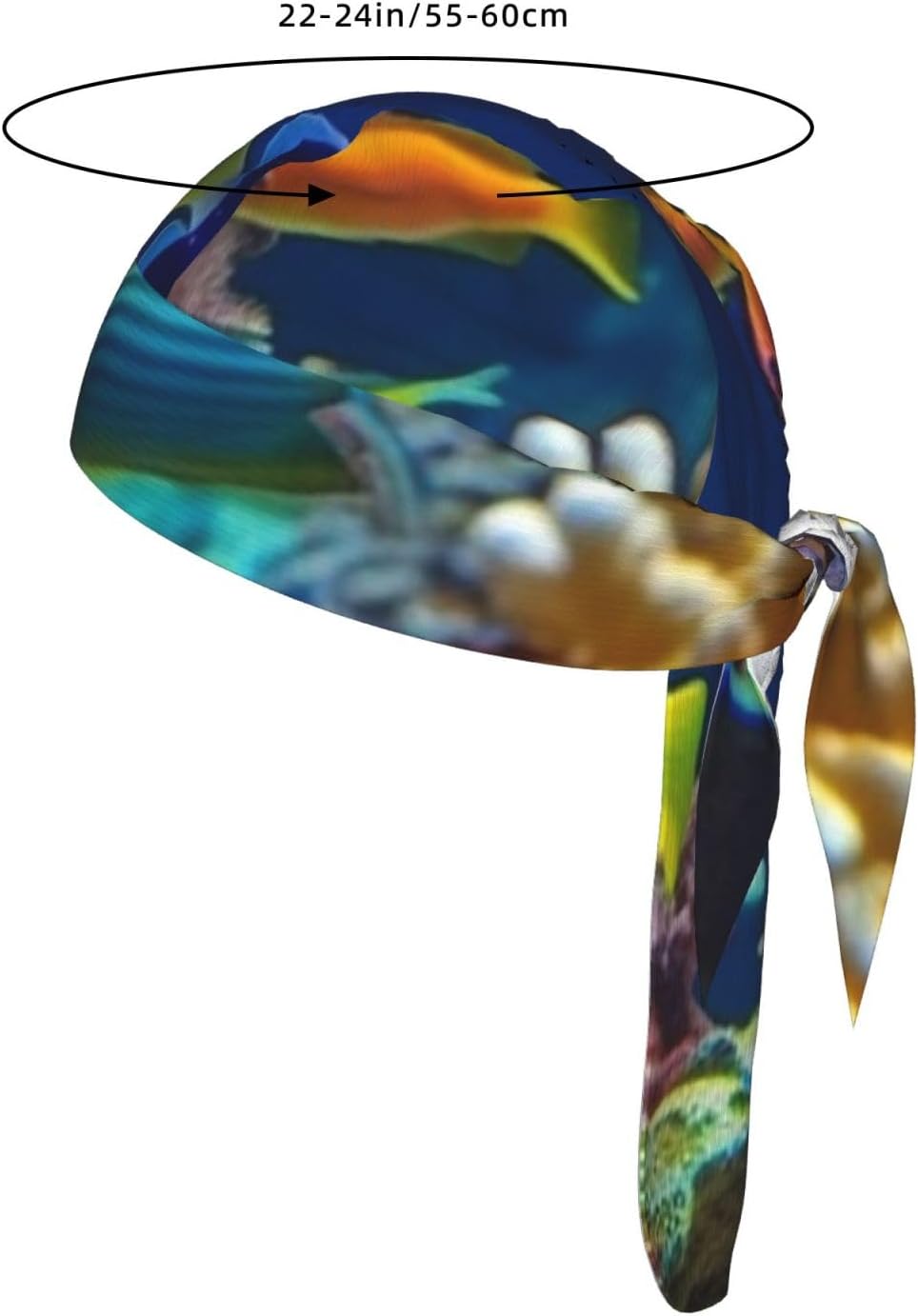 Tropical Fish Coral Bandana Men Women Quick Dry Cooling Lightweight Helmet Lining Breathable Sweat Wicking Beanie Outdoor Headwear