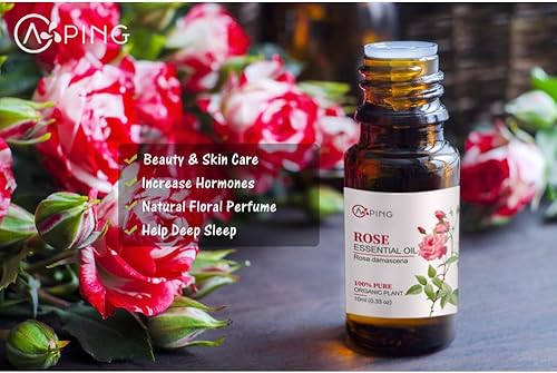 Miniatura 2 de Rose & Gardenia - Aceites esenciales 100% puros orgánicos naturales para difusor, aromaterapia, spa, masaje, yoga, perfume, cuerpo, 2 x 0.3 fl oz