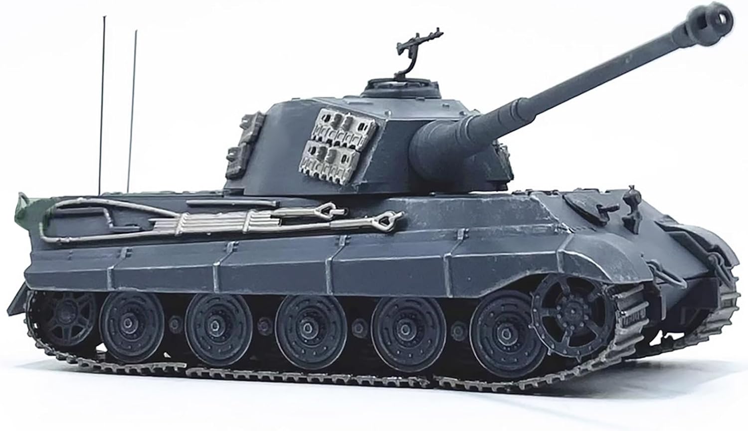 Simulation Alloy Armored Vehicle Model 1:72 WWII Berlin 1945 Tiger II Tank Model