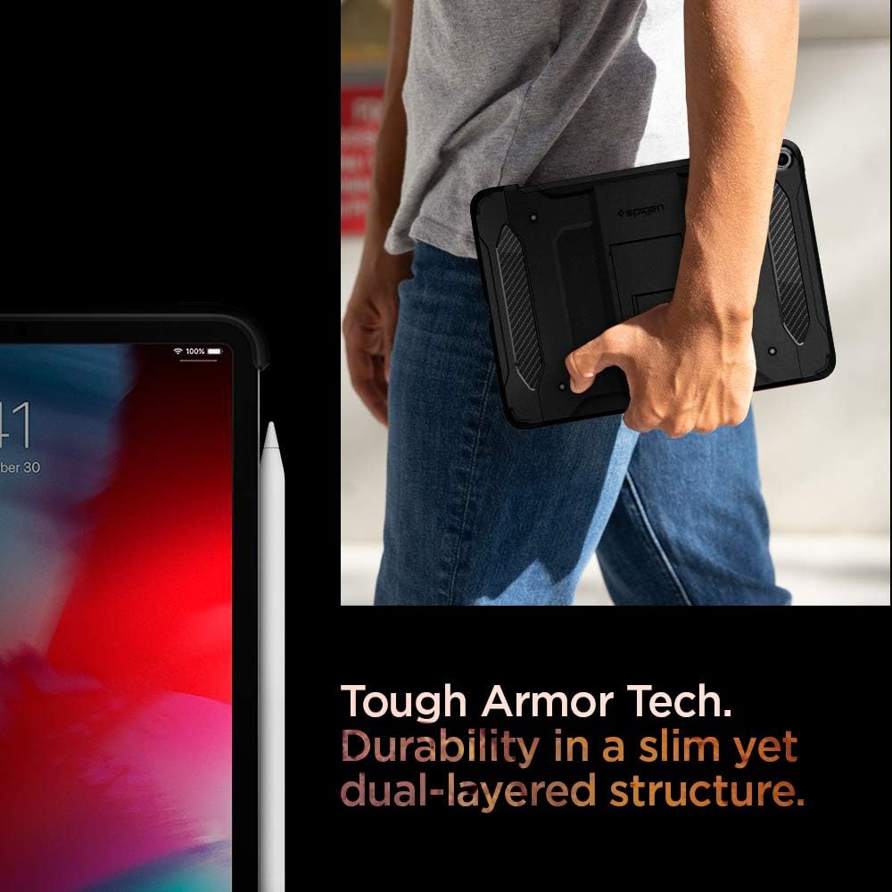 Spigen Tough Armor Tech Designed for iPad Pro 11 Case (2018) - Black