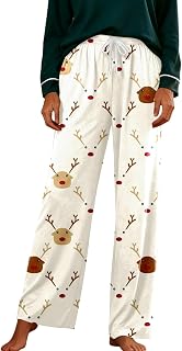 Casual Pants For Everyday Wear With Festive Print And Comfortable Elastic Waist Suitable For Home Or Seasonal Outfits Product Classification Womens Casual Pants Product Title