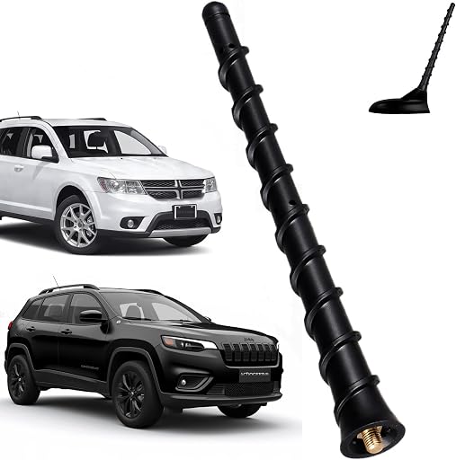 7 Inch Antenna for 2011-2025 Jeep Cherokee Grand Cherokee Dodge Avenger Liberty Durango Dart Journey Chrysler 200 Fiat 500 OEM 5091100AA 68297936AA 5091100AB