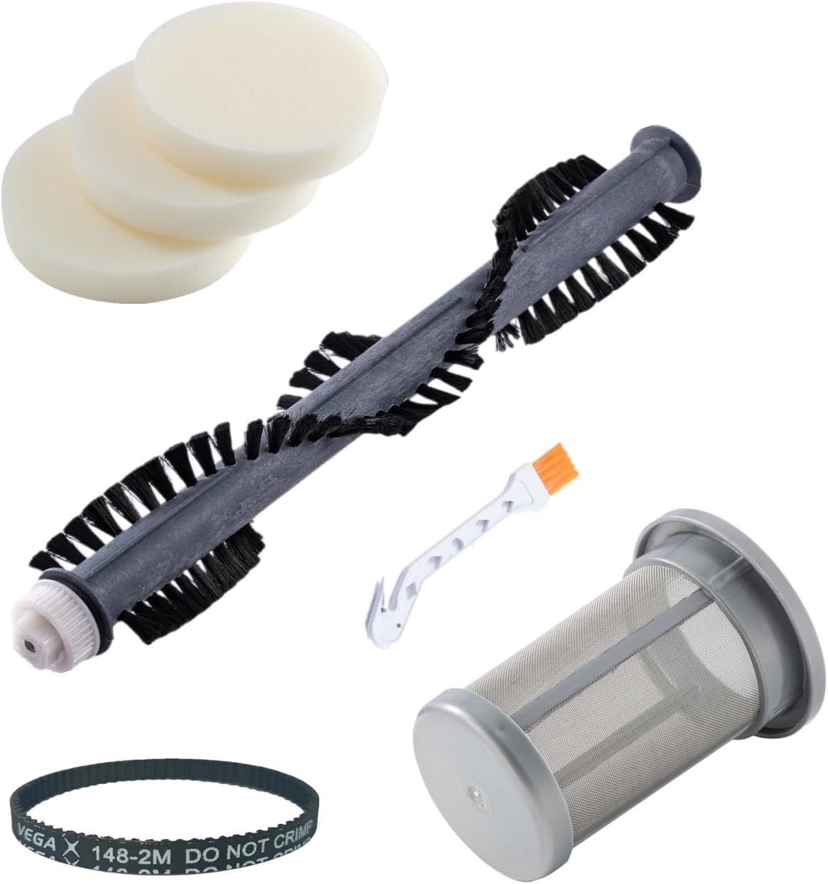 Vacuum Replacement Part Kit Including Roller/Foam Filter/Belt/Debris Screen for Shark Navigator Freestyle Upright SV1106 SV1107 SV1100 SV1112 SV1114 SV1115