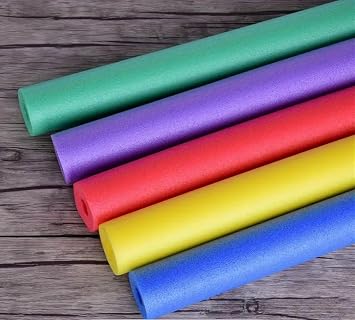 5 Adet Delikli (İÇİ BOŞ) Deniz Ve Havuz Yüzme Makarnası Köpük Sosis - karışık renkli