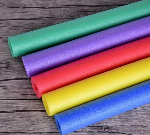 5 Adet Delikli (İÇİ BOŞ) Deniz Ve Havuz Yüzme Makarnası Köpük Sosis - karışık renkli