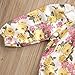 GRNSHTS Baby Girls Floral Suspenders Pant Set Long Sleeve Romper + Short Overalls (110/3-4 Years, Yellow)
