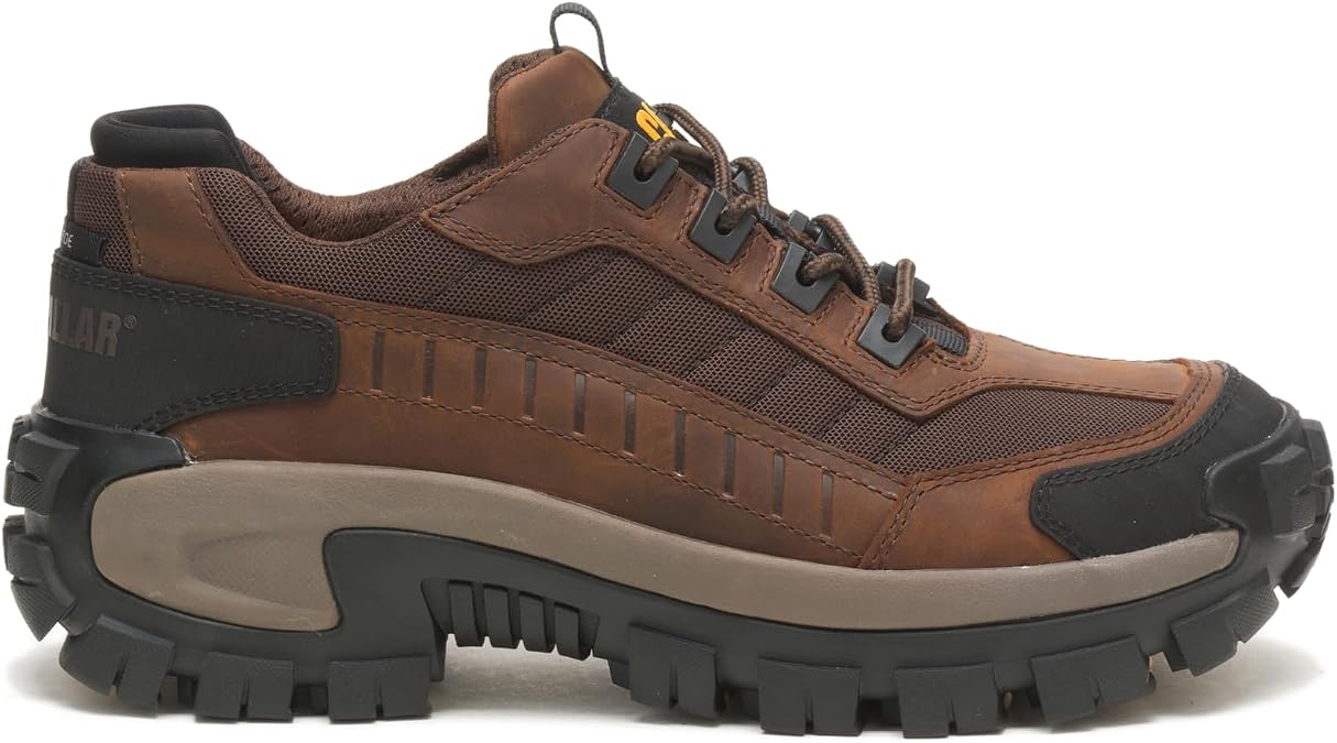 CAT Footwear Men's Invader Steel Toe Work Shoe, Dark Brown, 10.5 Wide, dark brown, 28.5 cm
