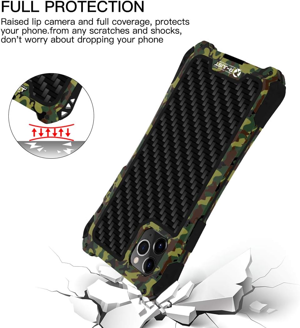 Tор Brаndѕ Feitenn iPhone 11 Pro Max Case Heavy Duty, iPhone 11 Pro Max Case Armor, Metal Cover Alloy Aluminum Military Bumper Soft Rubber Shockproof Outdoor Hard Defender for iPhone 11 Pro Max 6.5''- Camouflage