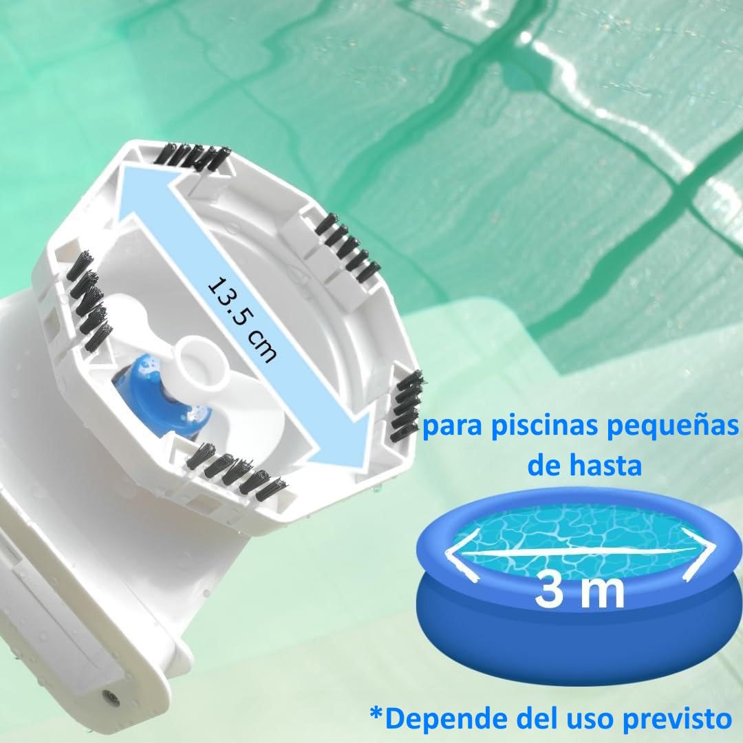 Limpiafondos Manual para Piscinas con batería Litio Recargable Poolwonder v2 Aspirador para Piscinas