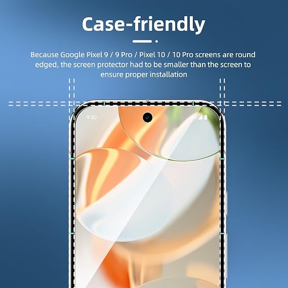 NEW'C for Google Pixel 10/10 Pro/9/9 Pro Screen Protector Tempered Glass