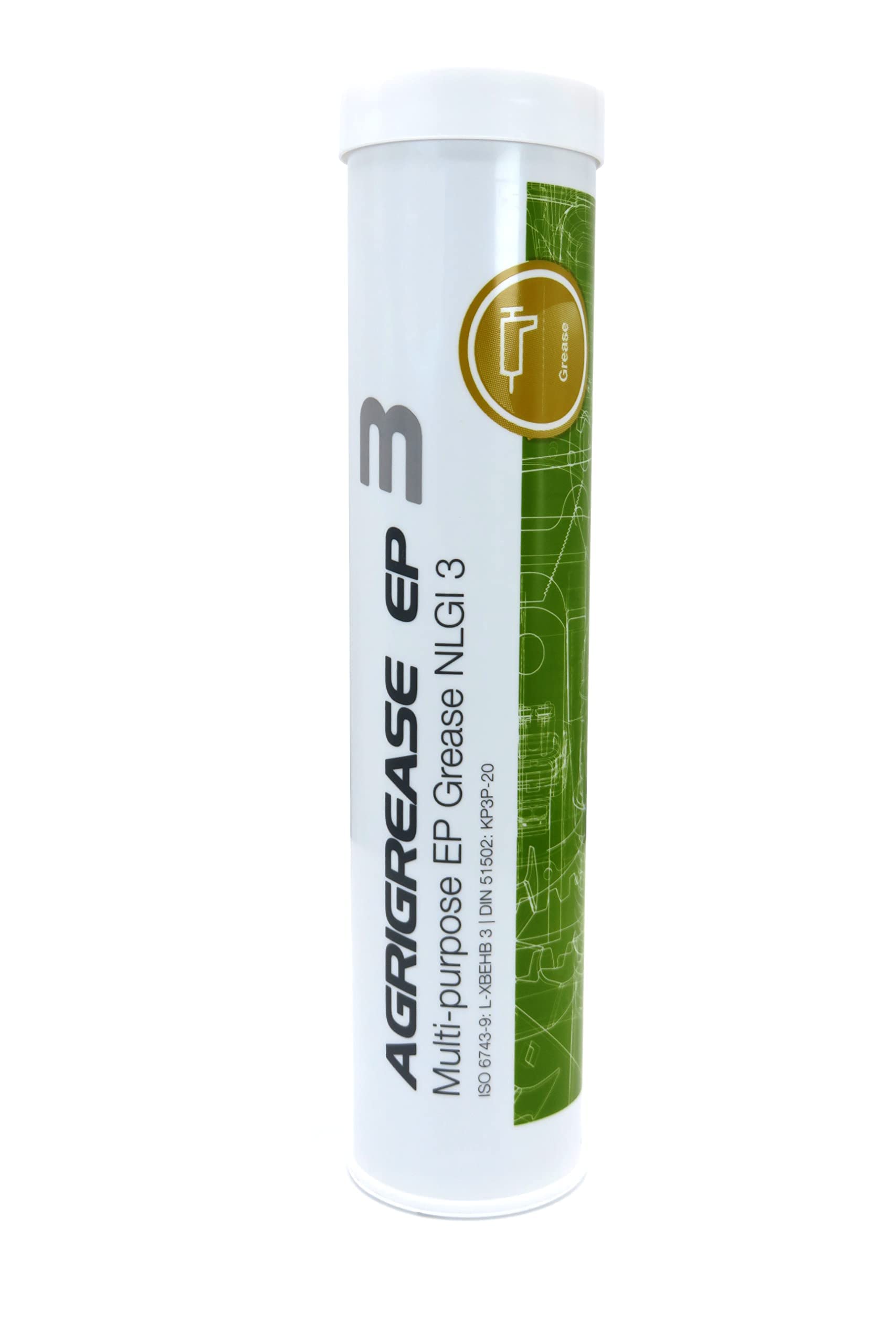 AGRIGREASE EP 3 Multi-Purpose EP Grease Tube NLGI 3 Agricultural Waterproof Lubricant for Metal Surfaces