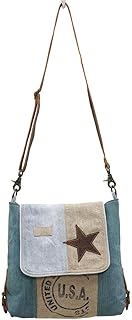 Myra Bags Sky Star Upcycled Denim Shoulder Bag M-0767