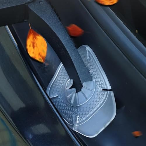 Miniatura 6 de 2 protectores universales para orificios para limpiaparabrisas delantero, a prueba de polvo, para la mayoría de los automóviles, color negro #2