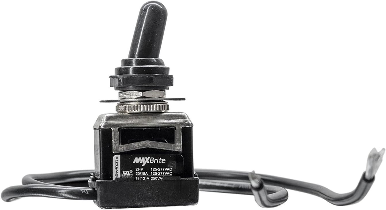 Up To 50% OFF 10 PCS Heavy Duty Toggle Switch 20/15A 125/277V, 2 HP with Waterproof Rubber Boot UL cUL Certified