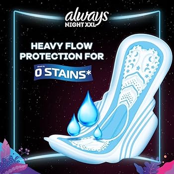 Always Maxi Thick Nights Sanitary Winged 32 Pads, XL : Amazon.co