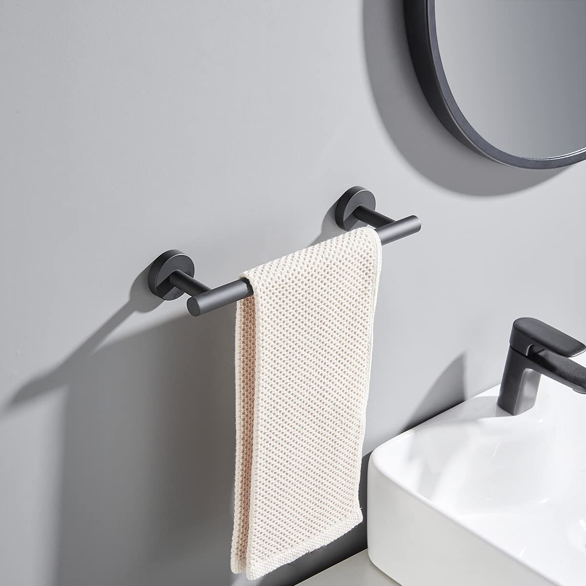 ECENCE Set Porta Asciugamani - 1x Porta Carta Igienica 2x Ganci - Foto 13