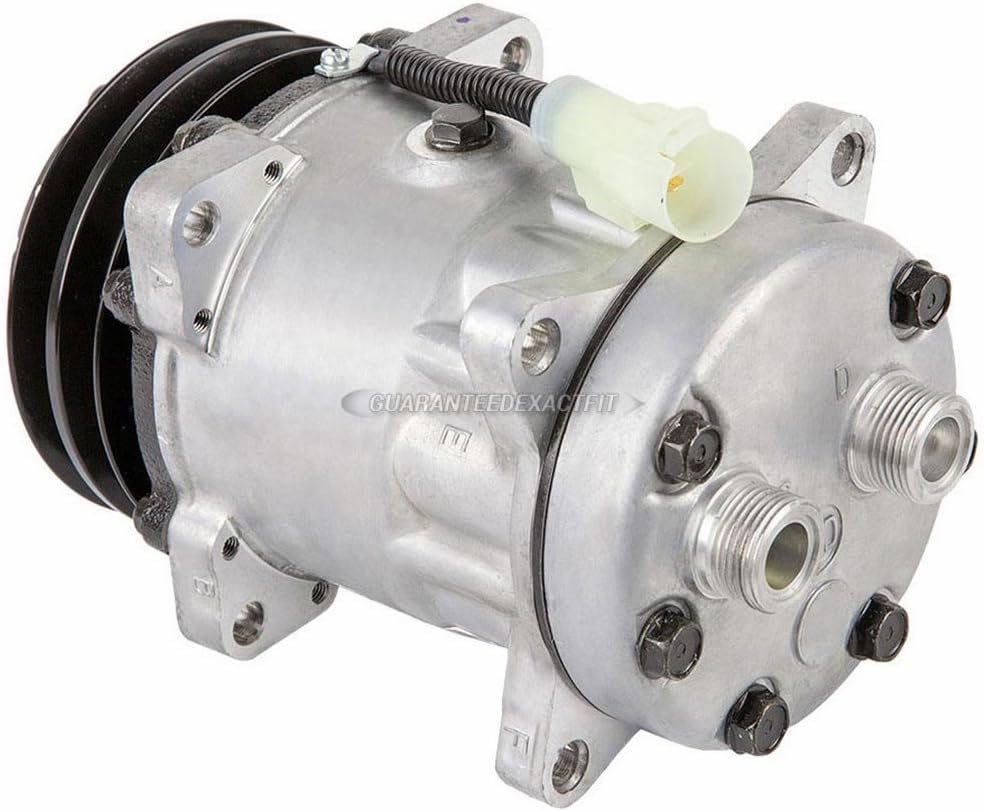 AC Compressor & 2 Groove A/C Clutch For Land Rover Defender NAS & Range Rover Classic Replaces Sanden SD709 7715 - BuyAutoParts 60-01550NA NEW