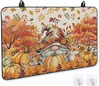 Stove Cover, Stove Top Covers for Electric Stove, Autumn Hand Painted Watercolor Pumpkin Large Cooktop Cover Protector Heat Foldable Rubber Anti-Slip Mat for Glass Stove Top 28.5"x20.5"