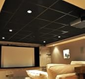 Soundsulate Sound Absorbing Acoustical Drop Ceiling Tiles, Black, Click for Options