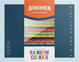 Afikomen Cakes Gluten Free Rainbow Cake, 12oz | Homestyle Cake | Kosher for Passover