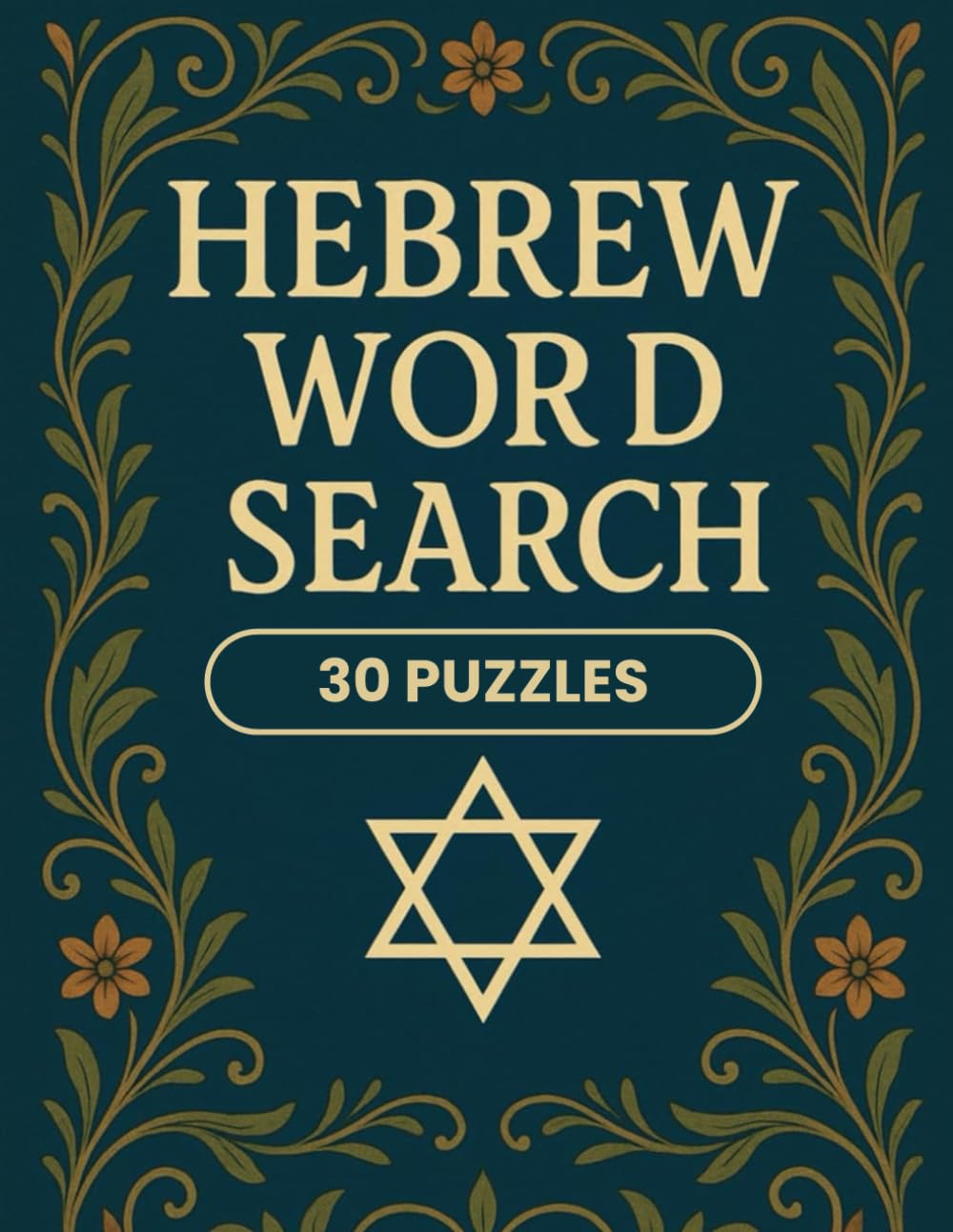 Hebrew Word Search: Activity Book - 30 Puzzles With Answers