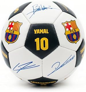 Balón de fútbol con licencia oficial del FC Barcelona, ​​tamaño 5, balón de entrenamiento del Barça, paneles duraderos, logotipo del escudo del equipo, interior/exterior